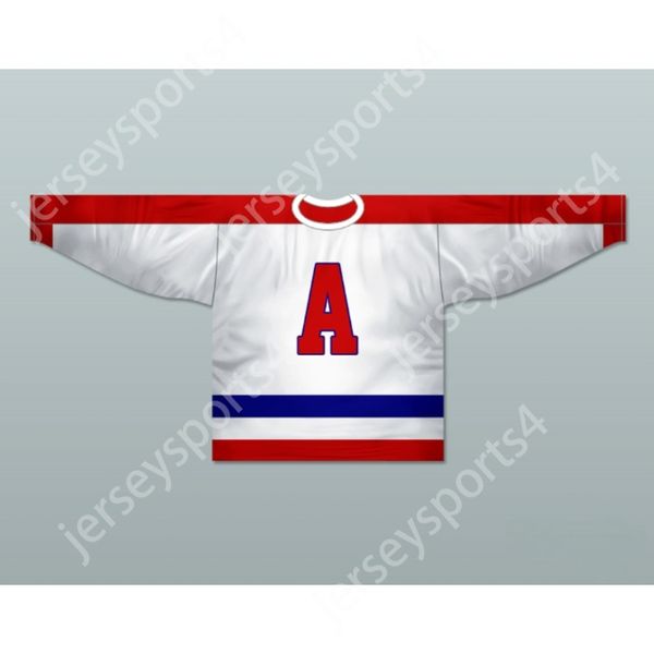 Personalizzata NEW YORK AMERICANS 1940-41 MAGLIA DA HOCKEY ALTERNATA QUALSIASI GIOCATORE O NUMERO NUOVO Top cucito S-M-L-XL-XXL-3XL-4XL-5XL-6XL