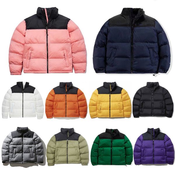 Puffer jaqueta casaco mens designer jaqueta de inverno mulheres para baixo parka casacos blusão quente manga longa zip completo ao ar livre letras de moda norte jaquetas azul preto para baixo