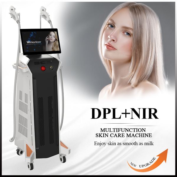 NIR Laser DPL Macchina per la depilazione Ringiovanimento della pelle Vasi sanguigni rossi vascolari Macchie facciali Lentiggine Attrezzatura per la rimozione dell'acne