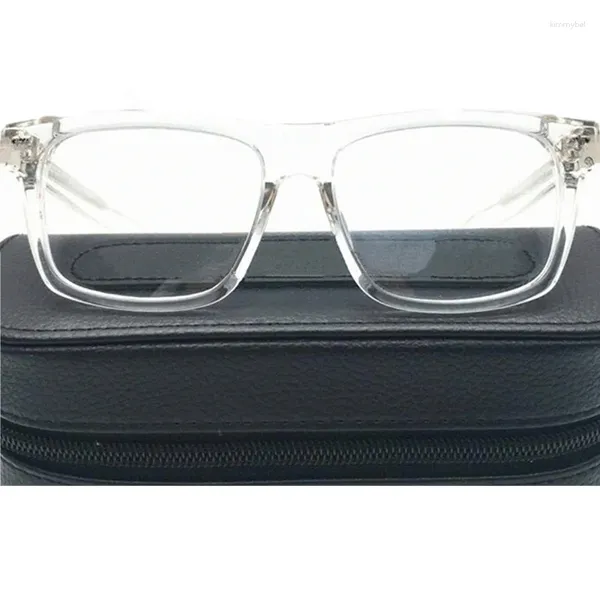 Montature per occhiali da sole Design Retro-Vintage Punk Silv Cornice decorata Unisex Acetati importati Quadrato Bigrim 56-18-143 Per occhiali da vista Set completo