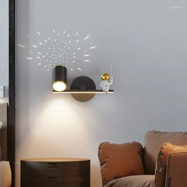 Lampade da parete Lanterna Applique Lampada a LED Interruttore Decorazioni per la casa rustiche Luce per dormitorio per camera da letto Sconce con corna