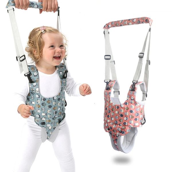 Baby Walking Wings Cartoon-Druck Baby Walker Harness Gehassistent EulenmusterKleinkind Multifunktionaler Lauflerngürtel Abnehmbarer Schritt 231101