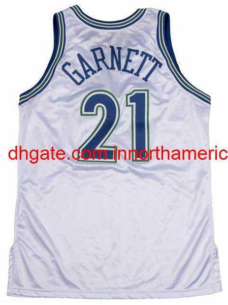 Basketball Team USA 9 Kevin 34 Garnett Jersey Admirals High School Jerseys Grün Herren genähte Sonderanfertigung Größe S5XL