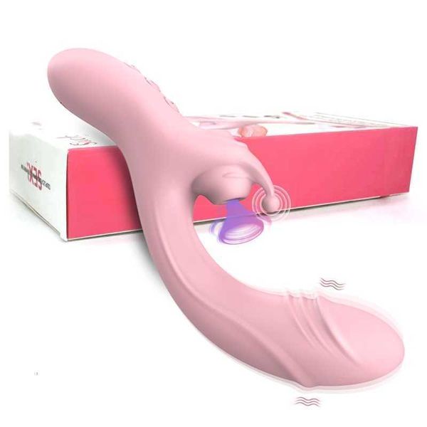 Massaggiatore giocattolo del sesso Massaggiatore per adulti Stimolatore per succhiare il clitoride femminile Stimolatore del dildo Vibratore a 10 frequenze Bastone per massaggio vaginale Spina anale per le donne