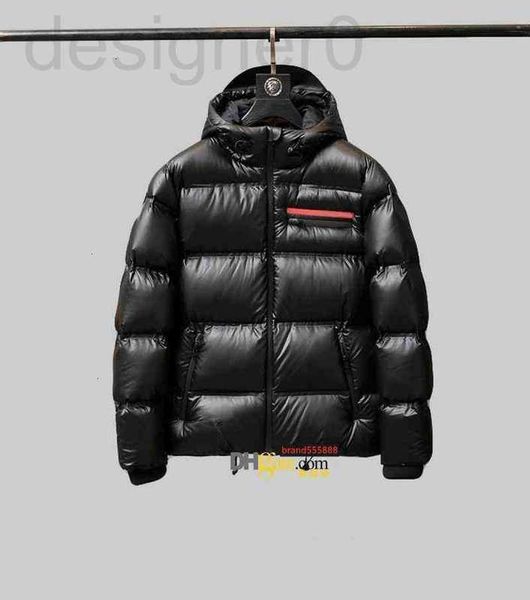 Jackets masculinos Popular 2021 Winter Man Boy Hooded Down Jacket Designer de moda masculina Pocket Zipper Short Warm Outwear 5C25