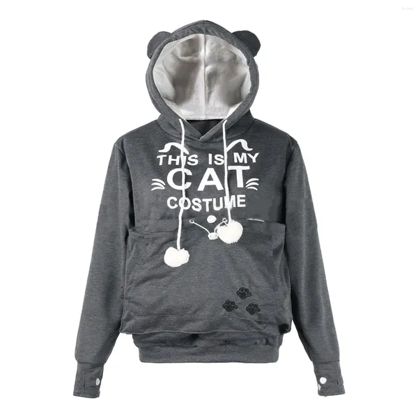 Kadın Hoodies Hafif Hoodie Zip Çiçek Baskı Pet Pet Büyük Cep Moda Kapüşonlu Sweatshirt Külot