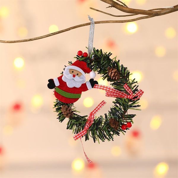 Decorações de Natal Ano 2023 Guirlanda Grinalda Pinecone Tree para Home Xmas Party Pendurado Ornamento Noel Presente