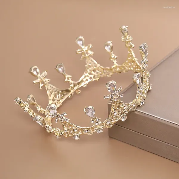 Grampos de cabelo princesa austríaco cristal baile coroa para mulheres casamento jóias festa vestido acessórios nupcial tiaras presentes