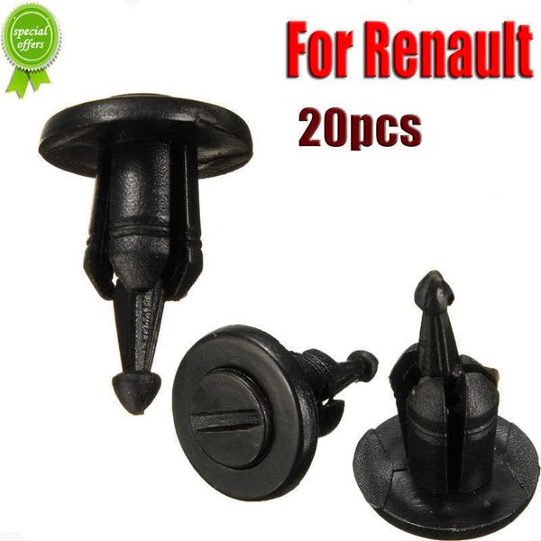 Yeni 20pcs Otomatik Tampon Çamurluk Çamurlu Sıçrama Guard Rivet Push Plastik Klipler Tutucu Renault Clio Laguna Megane Espace için 7703072360