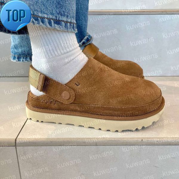 Designer Goldenstar Clog Pantofole Boston Zoccoli Golden star Sandalo da spiaggia Ciabatte incrociate Donna Uomo Tazz Tasman Autunno Seme di senape Castagna Inverno Estate7G