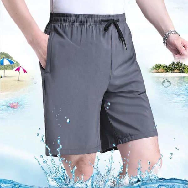 Shorts masculinos 2023 moda casual verão cordão leve respirável confortável calças esportivas ao ar livre