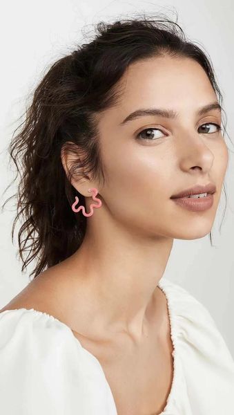 Ohrstecker 2023 Mode Sommer Rot Rosa Blau Emaille Geometrisch Für Frauen Mädchen Strand Party Schmuck Geschenk Zubehör E-6118