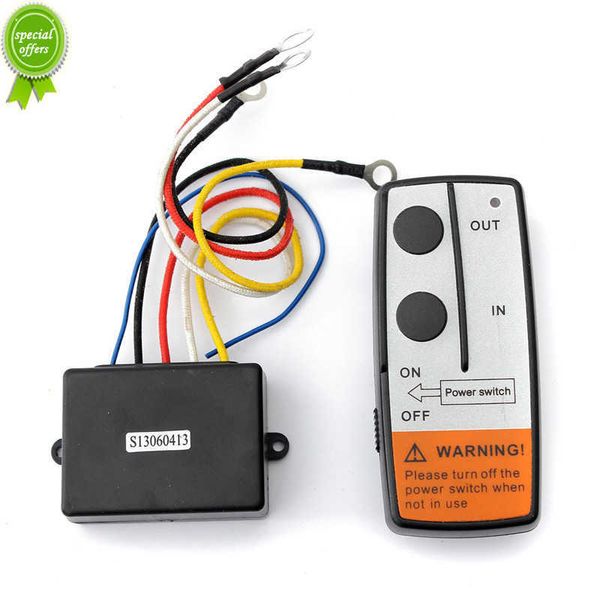 Novo controle remoto de guincho elétrico sem fio universal de 50 pés de 50 pés com transmissor manual twin aparelho para caminhão de caminhão de caminhão veículo