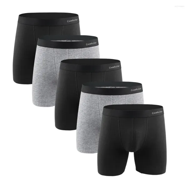 Cuecas cvoekuar homem boxer algodão calzoncillos longo hombre calcinha lingerie sous vetement bokserki meskie shorts roupa interior