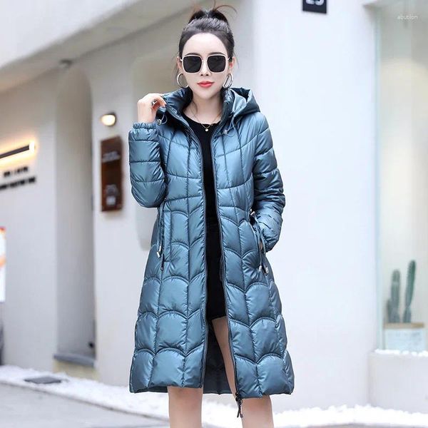 Casaco de inverno feminino grosso térmico neve usar longo parkas senhoras com capuz jaqueta quente feminino outerwear marca roupas femininas