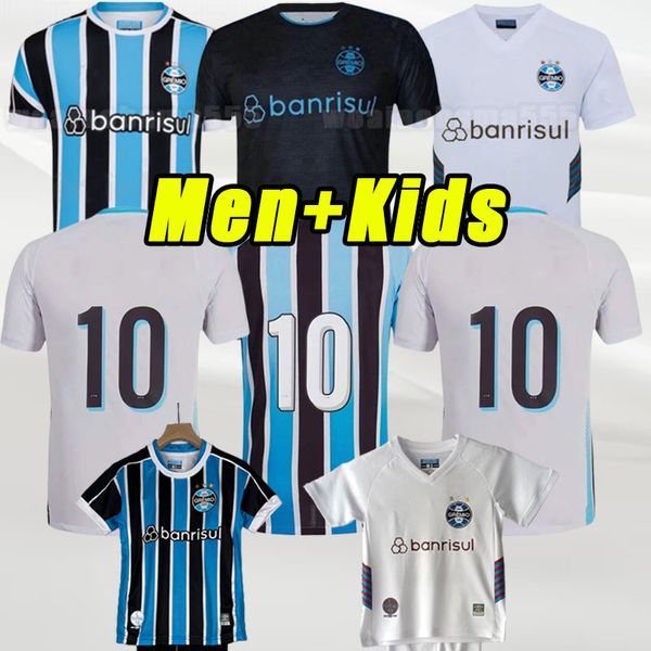 2023 2024 Gremio Camisa Fußballtrikots D.COSTA Henrique DEUTSCH CANO BENITEZ 23/24 Morato Carlinhos Ernando Bruno Gomes Fußballtrikot Fans Version Heim Auswärts Männer Kinder