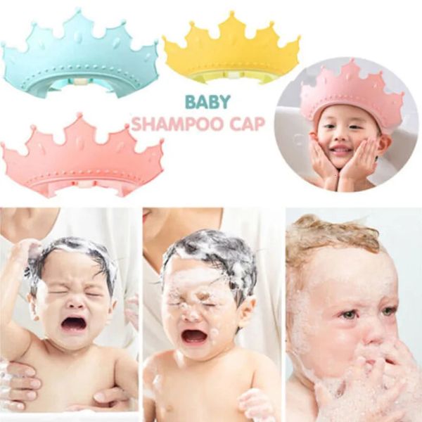 Baby Walking Wings Baby Shower Berretto morbido Cappello per lavaggio capelli regolabile per bambini Protezione per le orecchie Sicuro per bambini Shampoo Doccia per il bagno Proteggi copricapo 231101