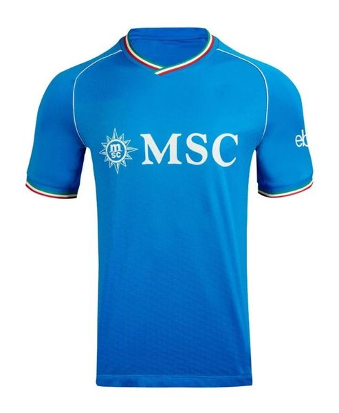 23 24 NAPOLI maglie da calcio Maglia Napoli 2023 2024 Home Away Maglie da calcio KVARATSK HELIA KIDS CAMPIONI D'ITALIA Uniformi da calcio LOZANO SSC Napoli Maillot