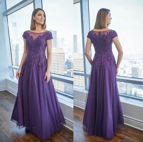 Jasmine mãe da noiva vestidos 2023 colher pescoço manga tampada renda lantejoulas vestidos de noite até o chão uma linha vestido de convidado de casamento