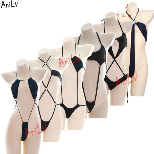 ANI Beach Girl Tree-Point One-Piece Bikini Series Costume Femmes Sexe Bandage BodySuit Pamas Lingerie Uniforme Cosplay Cosplay