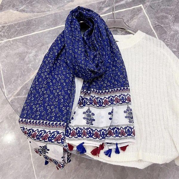 Eşarplar Kadınlar İçin Yaz Pamuk Keten Eşarp Plaj Stoles Şal Sararlar Kadın Büyük Head Band Folard Hicam bayanlar bandana echarpe