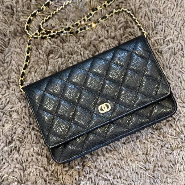 Qualité miroir CC classique caviar rabat chaîne pochette sac fourre-tout de luxe sac à main femme portefeuille homme sac de créateur pochette en cuir de veau agneau cross body matelassé sacs à bandoulière