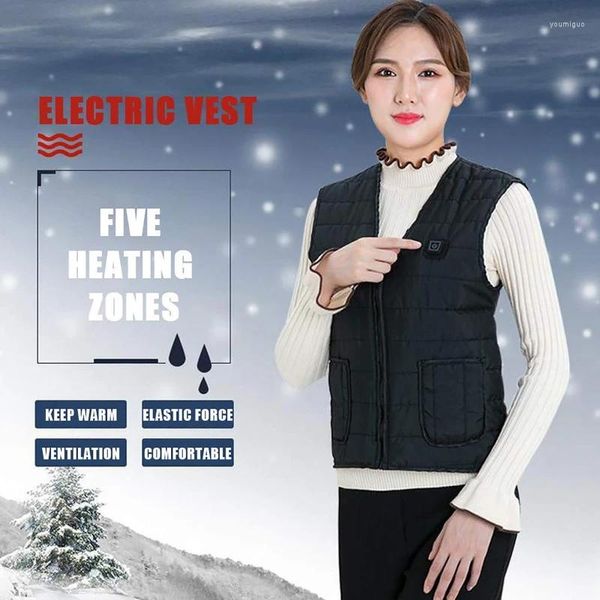 Coletes femininos colete aquecido para homens e mulheres leve usb elétrico com 3 níveis de aquecimento ao ar livre caminhadas colete inverno jaquetas mais quentes