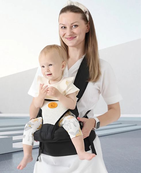 S Slings Zaini Sgabello pieghevole in vita per bambini con borsa portaoggetti Spalla a canguro Fasciatoio Sling per neonati Avvolgimento per bambini Zaino ergonomico Seggiolino per anca 231101