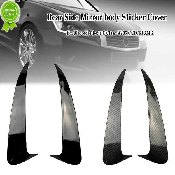 Nuovo Paraurti Posteriore Spoiler Air Vent Trim Lato Posteriore Specchio Corpo Adesivo Copertura 2014-2019 4 Porte Per Mercedes Benz Classe C W205 C43 C63 AMG