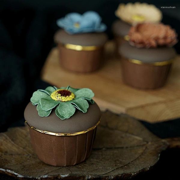 Dekorative Blumen, künstliche Blumen, Kuchen-Pografie-Requisiten, schöne kreative Geburtstagsgeschenk-Mädchen-Dekoration, Desserttisch