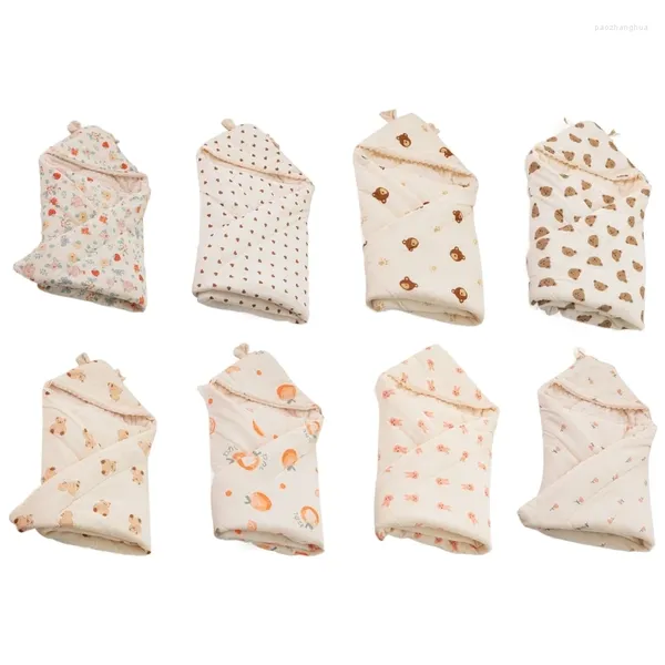 Decken Babydecke Born Swaddles Wrap Atmungsaktive Schlafsack für Frühling Herbst Winter