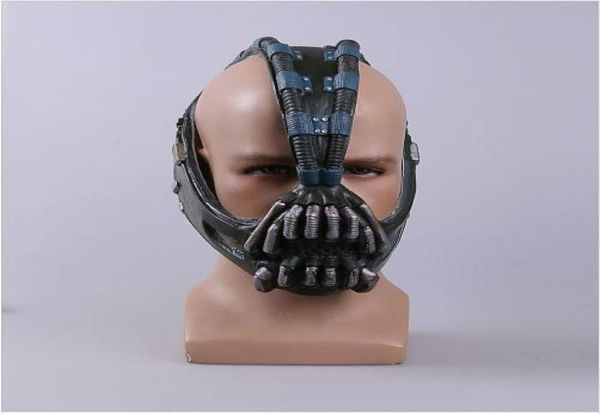 Cos Bane Maschere Batman Film Puntelli Cosplay Il Cavaliere Oscuro Maschera in lattice a testa intera Traspirante per Halloween9727709