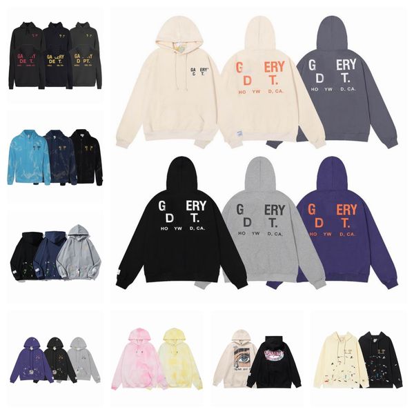 23SS Tasarımcıları Hoodies Erkek Kadınlar Yüksek Kalite Sıçrama Mürekkep Graffiti Mikro Hoodies Moda Trend Mektubu Baskılı Hoodie High Street Pamuk Külot Üst Kıyafetler