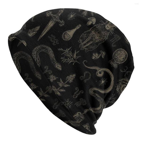 Berets Just Witch Things Bonnet Hat Hip Hop Herbst Winter Street Skullies Mützen Hüte für Männer Frauen Gestrickte Thermische Elastische Mütze