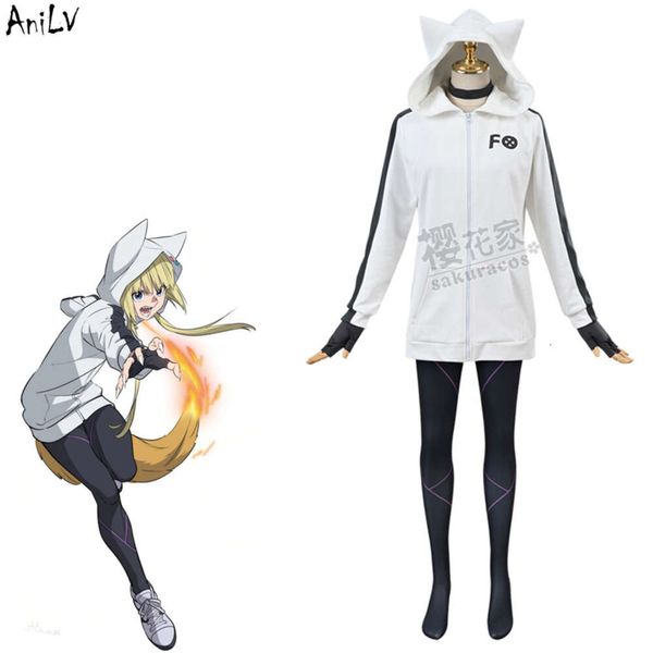 Ani anime japonês kemono jihen kabane traje cosplay uniforme conjunto calças superiores luvas roupas para adulto
