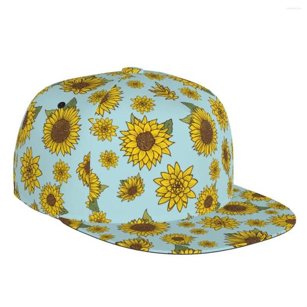 Berretti da baseball Beauty Girasoli Berretto da baseball con stampa 3D Cappello da sole casual Elegante stile etnico Moda Stage Hip Hop Donna Uomo