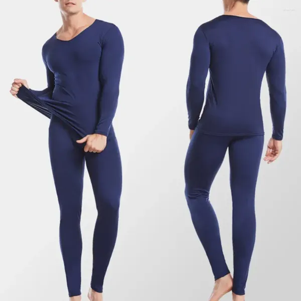 Thermo-Unterwäsche für Herren, mit Fleece gefüttert, Basisschicht, für den Winter, warm, lange Unterhosen, Hemden, Oberteile, Unterteile, Anzug, Homewear, Schlafpyjamas