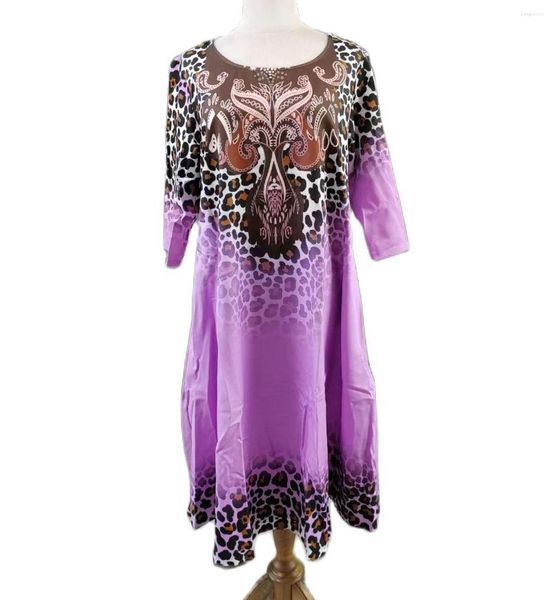 Roupas étnicas estilo clássico feminino africano Dashiki Estabelecimento de moda de moda Design solto Big Pendulum Salia Lazer A-line Dress