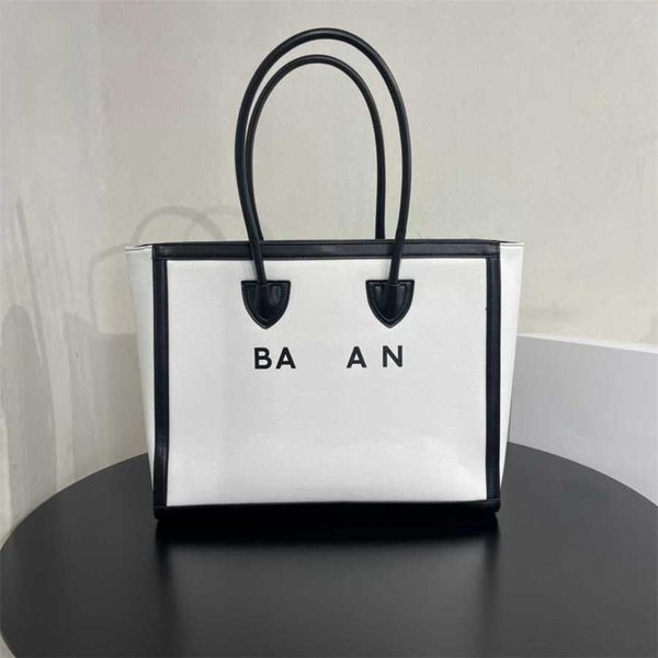 Bamanbag sacola totes balmabag designer saco de lona feminina bolsa de luxo bolsa feminina moda clássico cor sólida bolsas de grandes dimensões