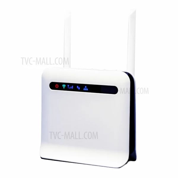 Roteador sem fio CP9 4G Roteador CPE WiFi de rede de 300 Mbps com slot para cartão SIM Antenas externas