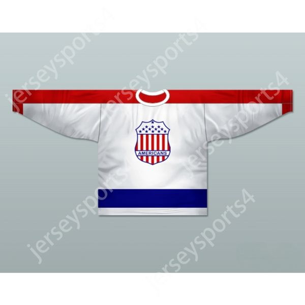 MAGLIA DA HOCKEY NEW YORK AMERICANS 1933-35 personalizzata QUALSIASI GIOCATORE O NUMERO NOVITÀ Cucitura superiore S-M-L-XL-XXL-3XL-4XL-5XL-6XL