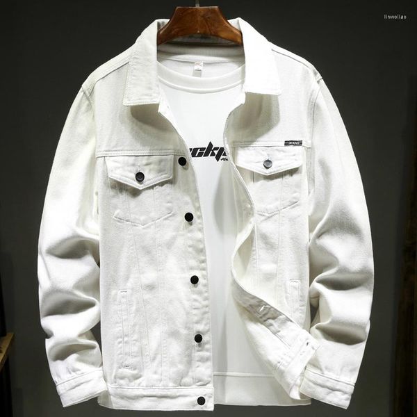 Jackets masculinos 2023 Men's Autumn Casual White Jacket Workwear