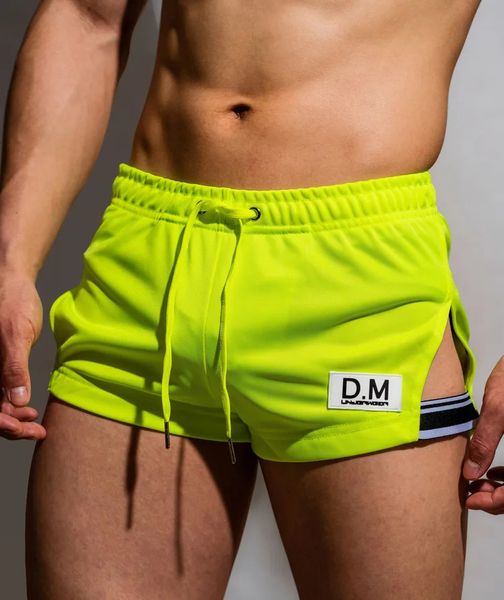 Cuecas masculinas casa calças cintura baixa sexy roupa interior shorts simples gravata poliéster quatro cantos casual boxer 231031