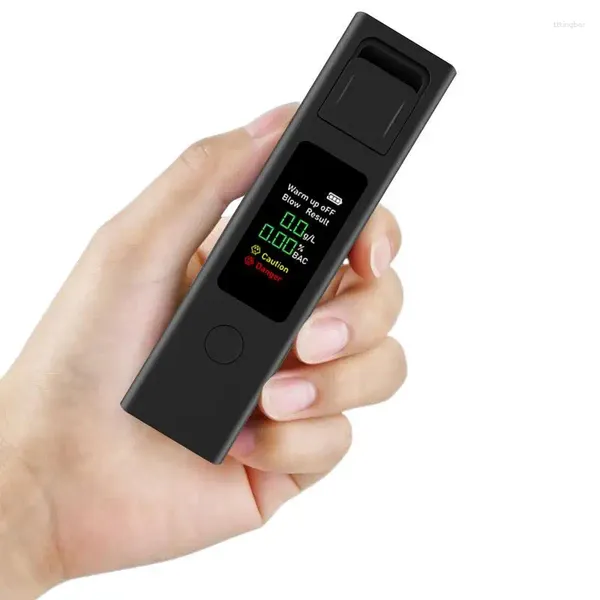 Mini Breathalyzer Taşınabilir Nefes Alkol Test Cihazı LCD ile Ekran USB Şarj Edilebilir Yüksek Durum