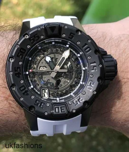 Richardmiler Mekanik Otomatik Kol saatleri İsviçre Yaptı Saatler Richardmiler Dalgıçları RM028 All Black Limited 30 Pieceshbqy ile