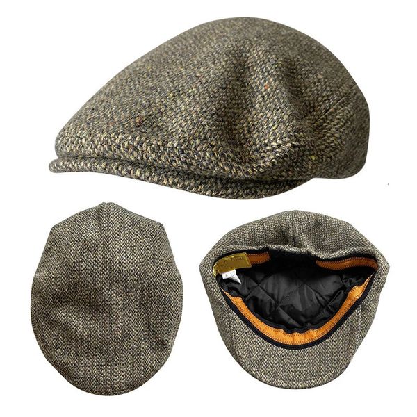 Berets Wool Flat Cap Herren Golf Cabbie Hat Gatsby Ivy Cap Irish Hunting Hat Sboy Driver Cabbies Beret BLM440 231031