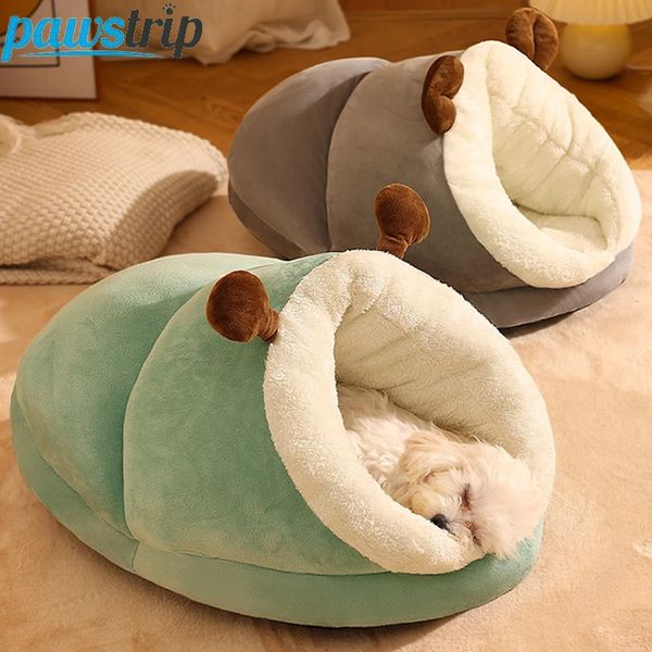 Canis canetas inverno quente cama de cachorro de estimação macio aconchegante cama de caverna de cachorro quente casa de gato ninho cama de filhote de cachorro para cães pequenos gatos gato saco de dormir suprimentos para animais de estimação 231101