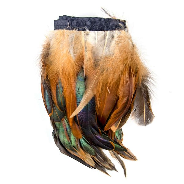 15-20cm penas de galo de frango guarnições fita natural penas de faisão decoração franja para roupas de fantasia acessório de costura