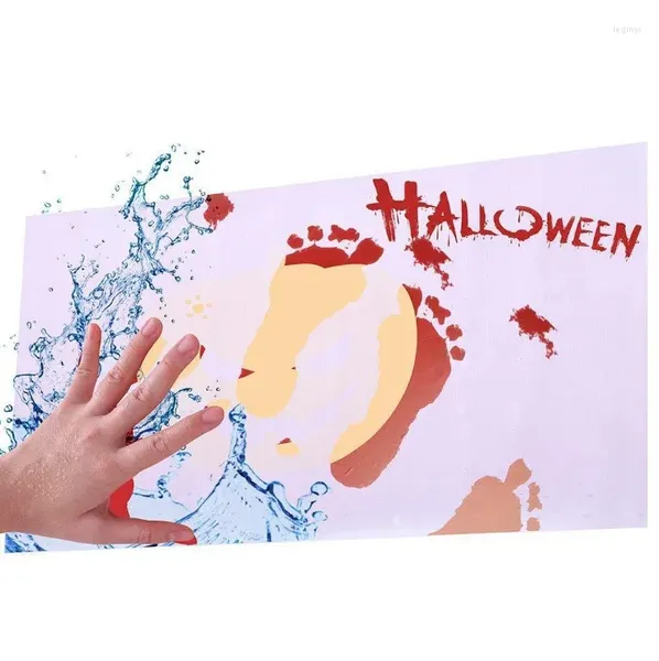 Tappeti Halloween Bloody Color Cambiando Tappetino da bagno Decorazione Tappeto d'acqua Accessori da cucina Strumenti da bagno