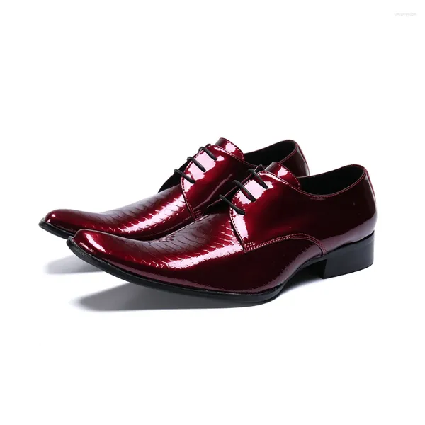 Kleidschuhe Trend Zapatos Hom Mode handgemachte Herren Krokodilleder formale Business Oxford für Männer Frühling Sommer